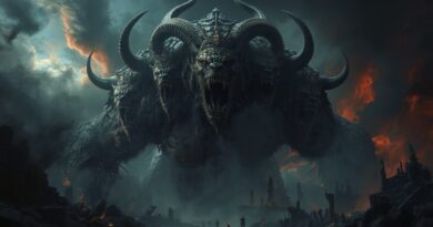 Apokalyptická šelma symbolizujúca satanov hnev, duchovný boj proti Božiemu ľudu a prenasledovanie opísané v dvanástej kapitole knihy Zjavenie