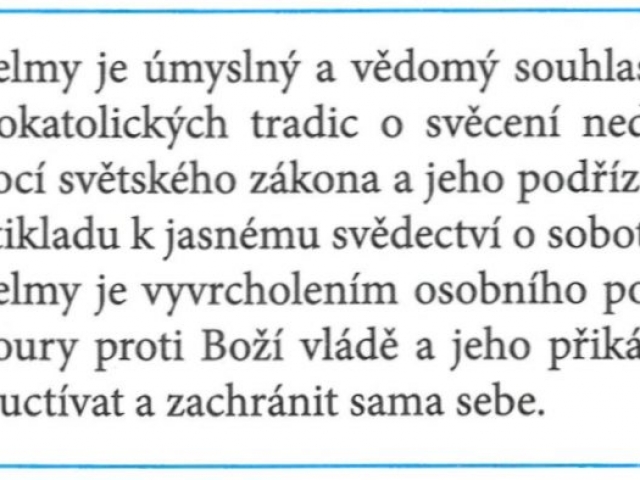 Zmenené Desatoro – námietky a otázky