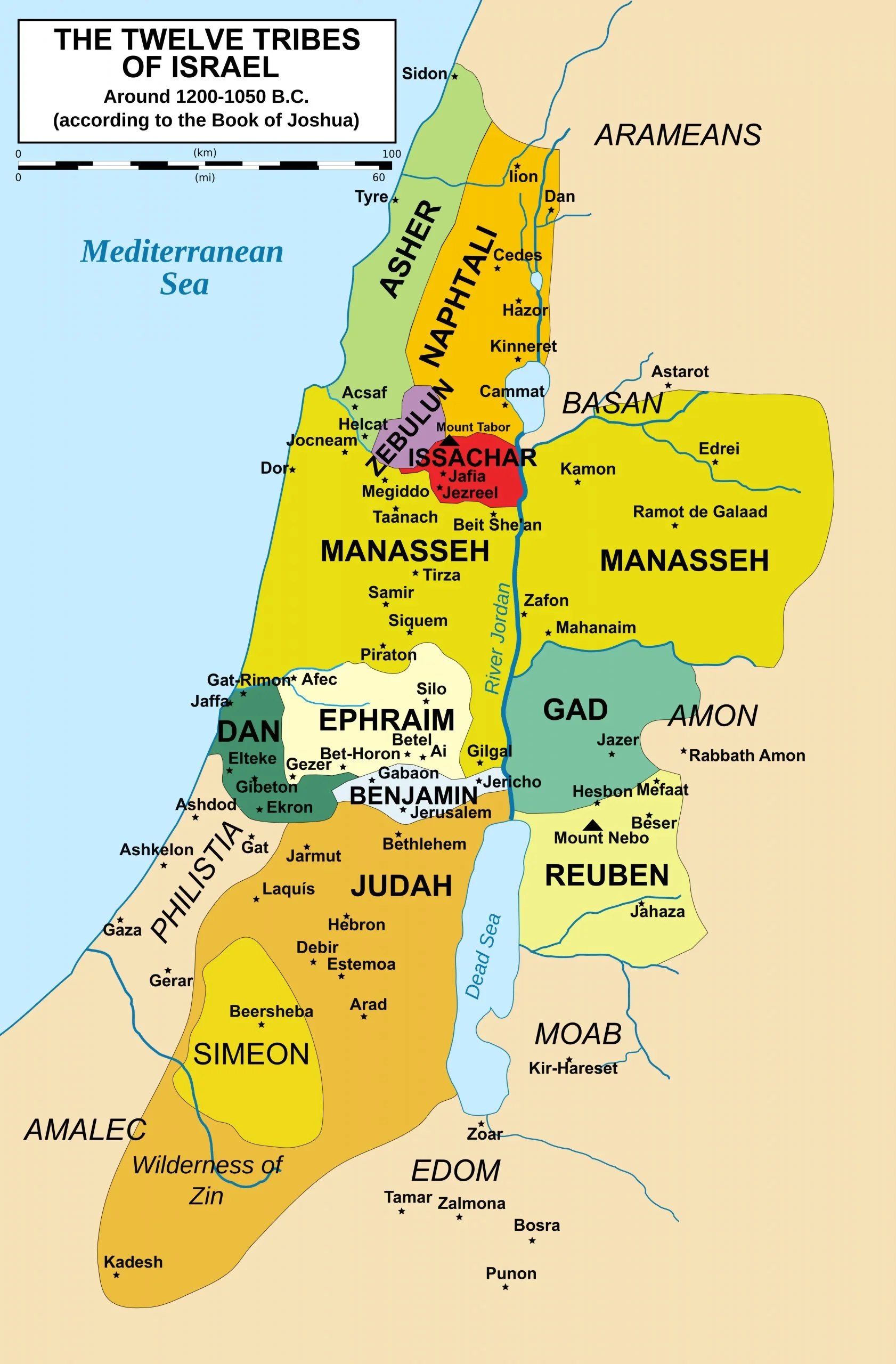 Kanaán – pohanské národy vs Izrael