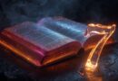 Otvorená Biblia s vizuálne zvýrazneným číslom sedem symbolizujúcim matematický kód a numerické vzory v biblickom texte, ktoré poukazujú na sedmičkovú štruktúru Písma a jeho nadprirodzenú inšpiráciu