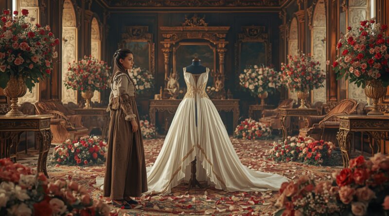 Biela svadobná róba v kráľovskej sieni symbolizuje spasenie a proces posvätenia v Božom pláne.