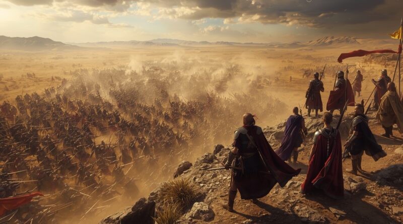 Izraelskí bojovníci sledujú bitku pri vstupe do Kanaánu, biblické vojny Starého zákona, Boží súd nad kanaánskymi kultmi, spravodlivosť verzus krutosť, historický a teologický kontext