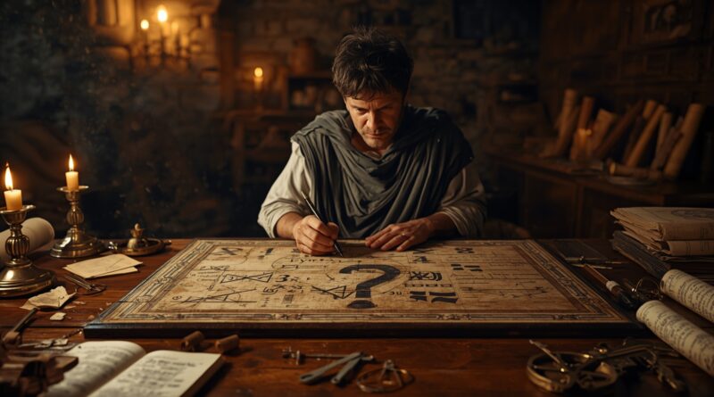 Biblický výkladateľ skúmajúci Písmo pri svetle sviec ako symbol štúdia soboty v Novom zákone