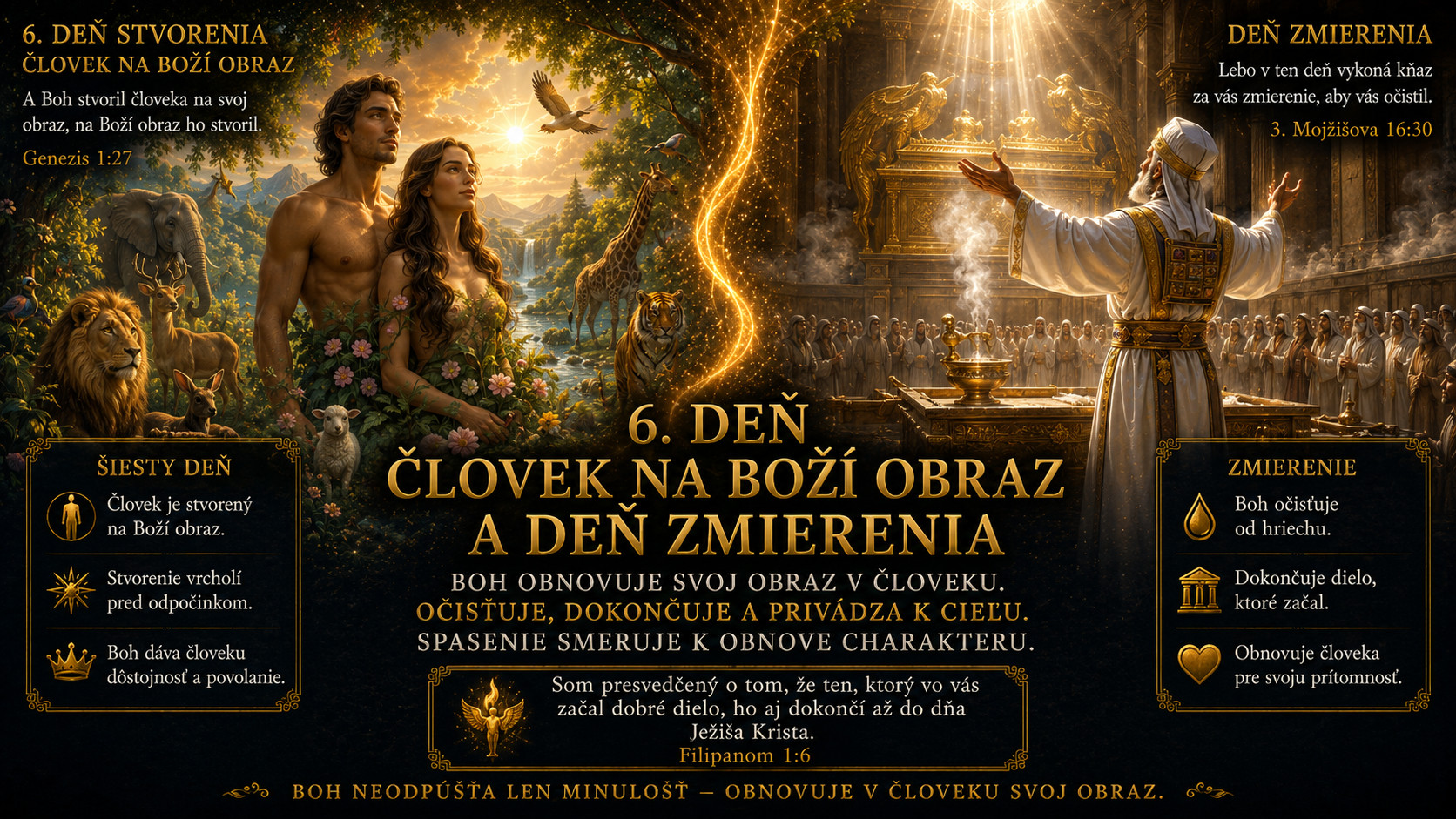 6.deň stvorenia 6.den stvorenia