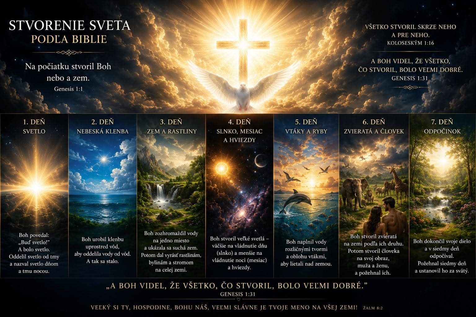 Genezis – stvorenie sveta 7 dní Genezis stvorenie sveta 7 dni